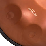 AS TEMAN Handpan 9 Notes D Minor Scale Maroon Hangdrum with gift set - AS TEMAN