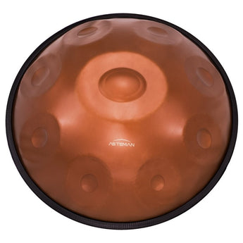 AS TEMAN Handpan 9 Notes D Minor Scale Maroon Hangdrum with gift set - AS TEMAN