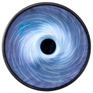 AS TEMAN Handpan Black-Hole 10 Notes D Minor Scale Blue hangdrum with gift set - AS TEMAN