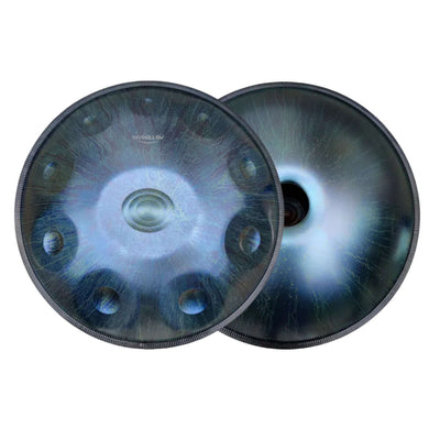 <font color="#B0171F">New </font> AS TEMAN Handpan Meteor 10 Notes D Minor Scale Blue Purple hangdrum with gift set