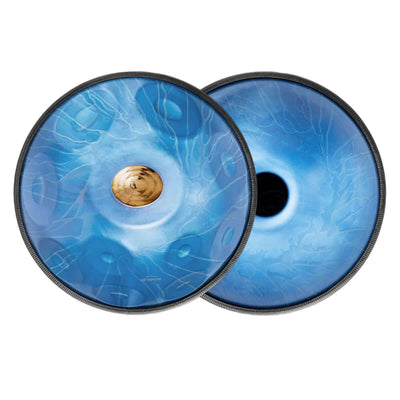 <font color="#B0171F">New </font> AS TEMAN Handpan Meteor 10 Notes D Minor Scale Blue Purple hangdrum with gift set