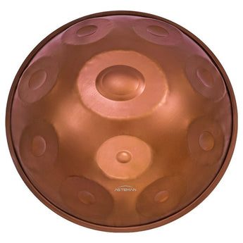 AS TEMAN Handpan 10 Notes D Minor Scale Maroon Hangdrum with gift set - AS TEMAN