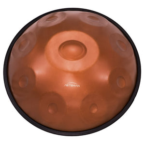AS TEMAN Handpan 9 Notes D Minor Scale Maroon Hangdrum with gift set - AS TEMAN