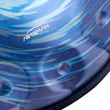 AS TEMAN Handpan Black-Hole 10 Notes D Minor Scale Blue hangdrum with gift set - AS TEMAN