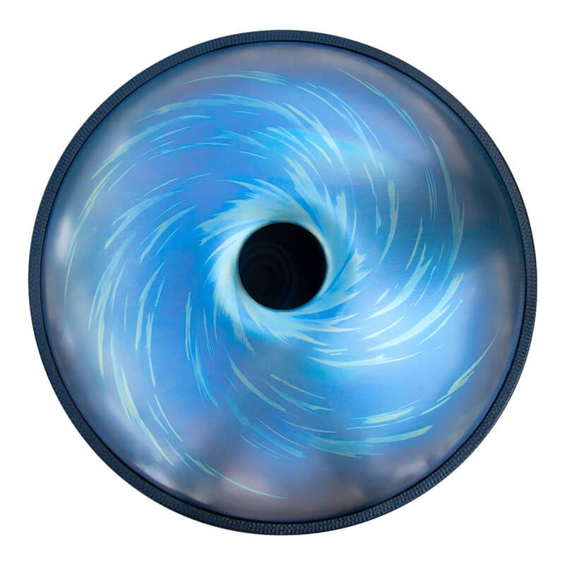 AS TEMAN Handpan Black-Hole 9 Notes E Halcyon Scale | Same as Ethereal in E. | hangdrum with gift set - AS TEMAN