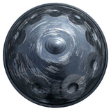 AS TEMAN Handpan Black Tortoise 10 Notes D Minor Scale Dark Grey hangdrum with gift set - AS TEMAN