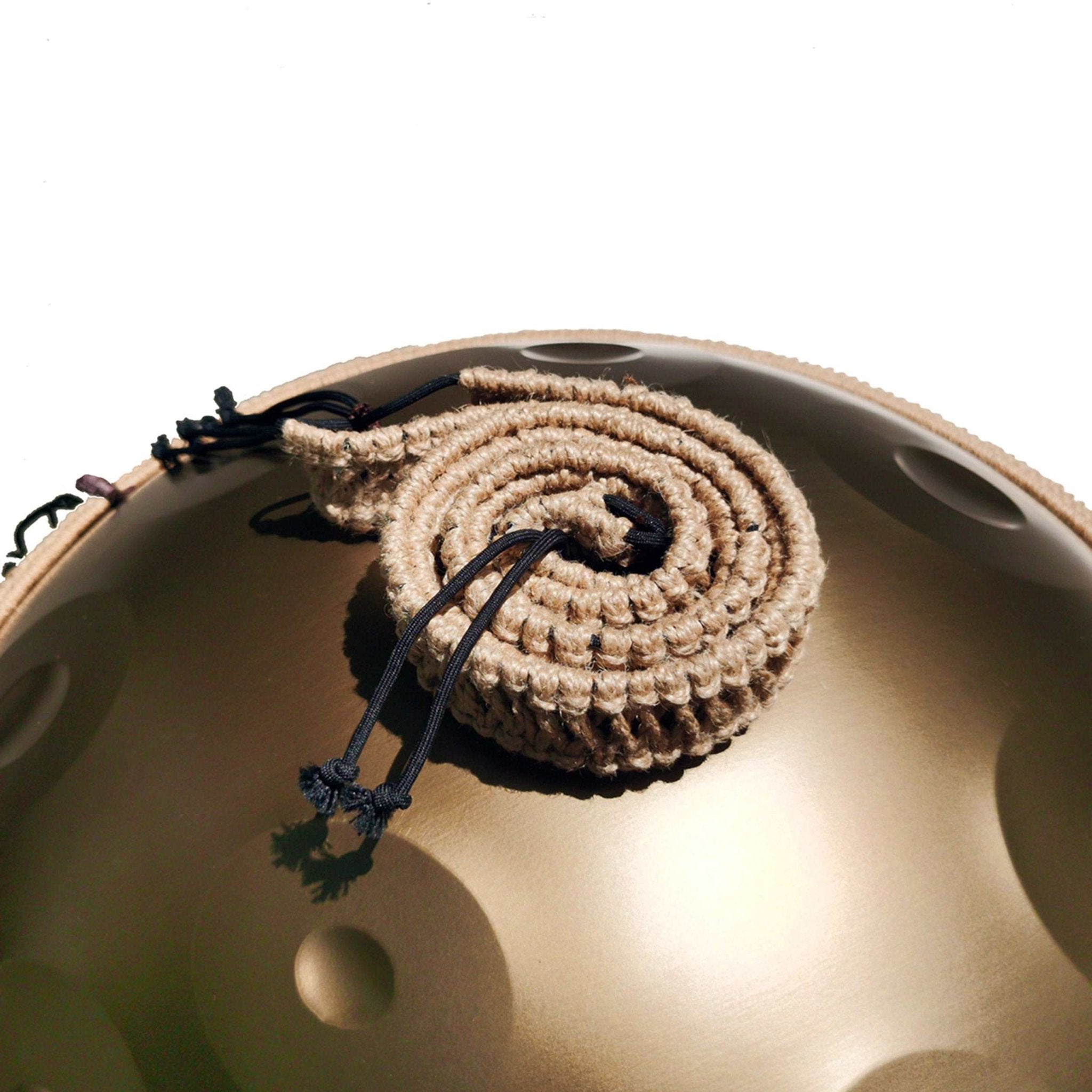 AS TEMAN | Handpan Braided Rope | Beige decorative and protective rope for handpan - AS TEMAN