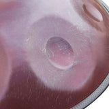 AS TEMAN Handpan CHAOS 10 Notes D Minor Scale Maroon hangdrum with gift set - AS TEMAN