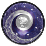 AS TEMAN Handpan Comet 10 Notes D Minor Scale Blue Purple hangdrum with gift set - AS TEMAN