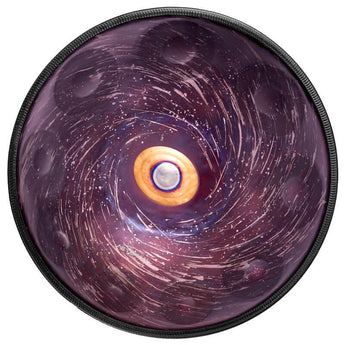 AS TEMAN Handpan Neutron Star 10 Notes D Minor Scale Purple hangdrum with gift set - AS TEMAN