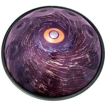 AS TEMAN Handpan Neutron Star 10 Notes D Minor Scale Purple hangdrum with gift set - AS TEMAN