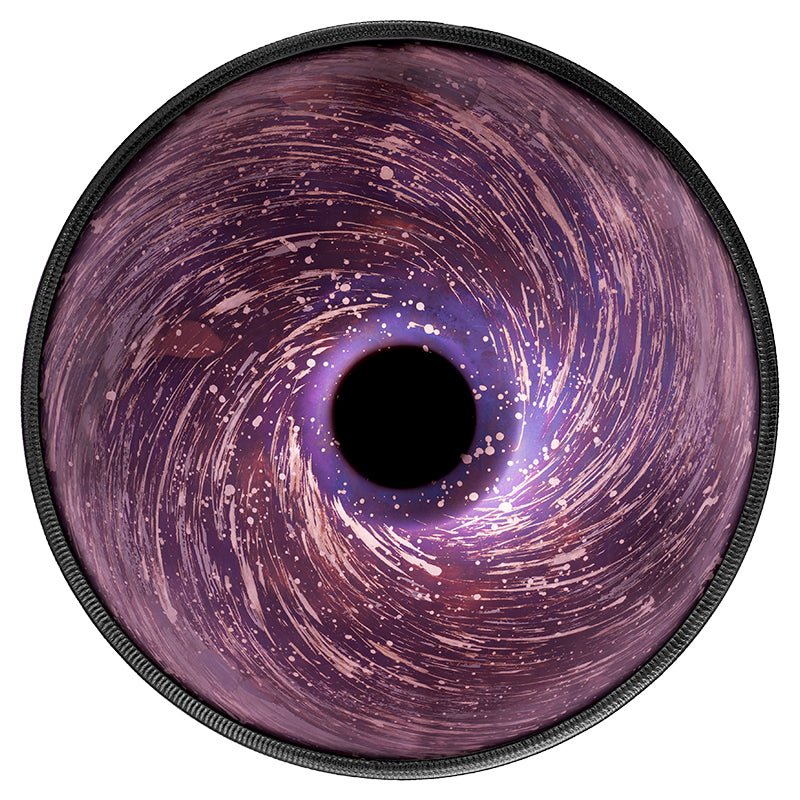 AS TEMAN Handpan Neutron Star 10 Notes D Minor Scale Purple hangdrum with gift set - AS TEMAN