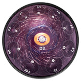 AS TEMAN Handpan Neutron Star 10 Notes D Minor Scale Purple hangdrum with gift set - AS TEMAN