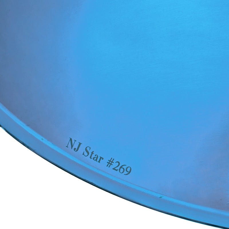 AS TEMAN Handpan NJ Star 13 Notes D Minor Scale Blue hangdrum with gift set - AS TEMAN