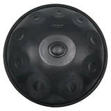 AS TEMAN Handpan Pure Black 10 Notes D Minor Scale Hangdrum with gift set - AS TEMAN