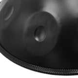 AS TEMAN Handpan Pure Black 10 Notes D Minor Scale Hangdrum with gift set - AS TEMAN