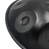 AS TEMAN Handpan Pure Black 9 Notes D Minor Scale Hangdrum with gift set - AS TEMAN