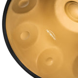 AS TEMAN Handpan Pure Gold 9 Notes D Minor Scale Hangdrum with gift set - AS TEMAN