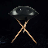 AS TEMAN | Handpan Stand Wooden Handpan Stand | Handpan support tripod wood color - AS TEMAN