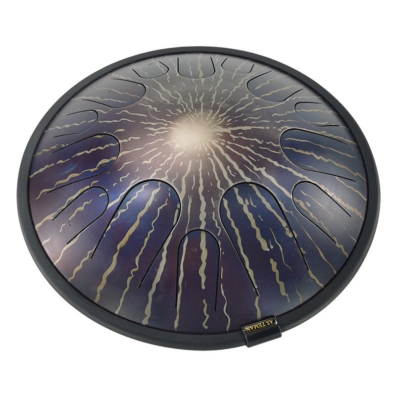 AS TEMAN Steel Tongue Drum | Stars Universe Series Tank Drum for Yoga & Meditation with gift set | 14 Inch 14 Notes Purple - AS TEMAN