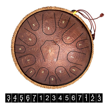 Buy Steel Tongue Drum Saffron - Ember Steel E Scale 12 - Inch Hang Drum - AS TEMAN