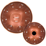 <font color="#B0171F">New </font> AS TEMAN Handpan Performer 17 Notes D Minor Scale Maroon Hangdrum with gift set - AS TEMAN