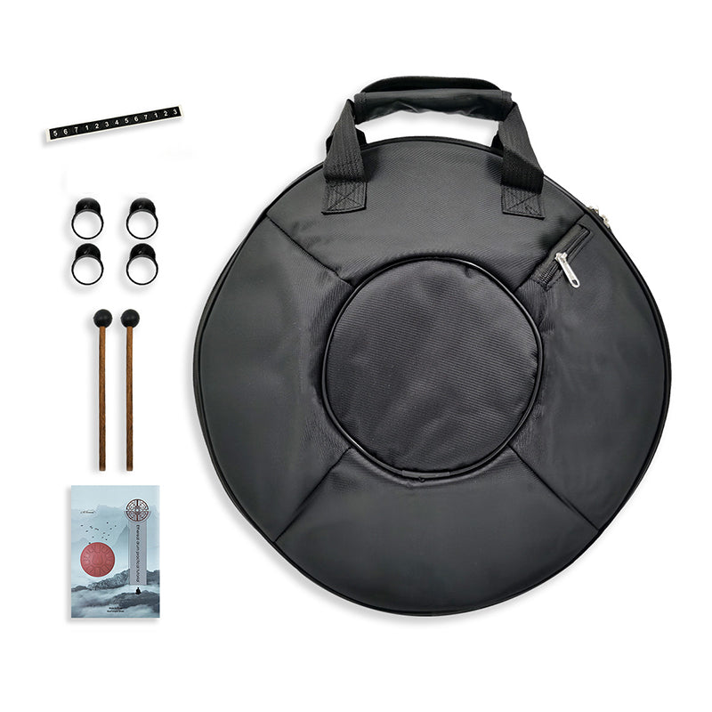 AS TEMAN Steel Tongue Drum | Saturn Universe Series Tank Drum for Yoga & Meditation with gift set | 14 Inch 14 Notes Golden